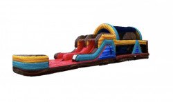 Tropic Shock 46’ Obstacle Course Dual Lane Slide Combo